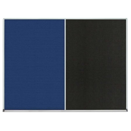 Single Door Radius Corkboard,18x24,Bla, UV7000RC-BLACK-MEDGRY
